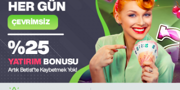 Betist Her Gün 25% Çevrim Şartsız Yatırım Bonusu betist-cevrimsiz-25-yatirim-bonusu