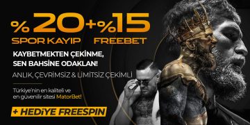 Matorbet 20% Kayıp Bonusu + 15% Freebet matorbet-spor-kayip-bonusu-freebet