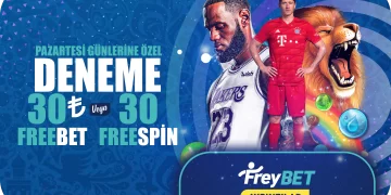 Freybet Pazartesi Gününe Özel Deneme 30 Freebet veya 30 FreeSpin freybet-deneme-bonusu