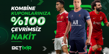 Betixir Kombine Kuponlarınıza 100% Çevrimsiz Nakit ! betixir-kombine-cevrimsiz-bonusu